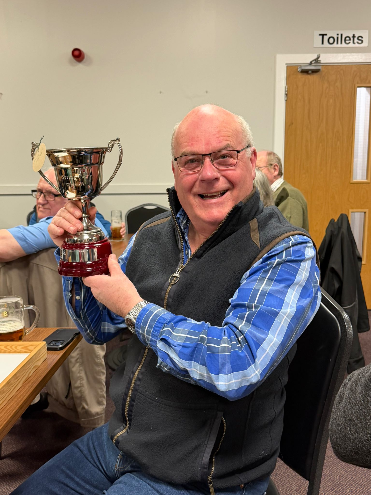 Mark A with the trophy